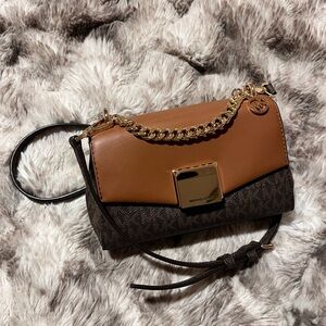Michael Kors two tone Crossbody Bag with Chain Detail